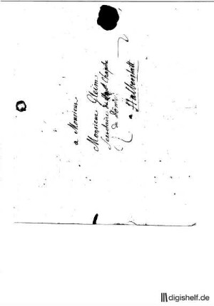 41: Brief von Johann Georg Sulzer an Johann Wilhelm Ludwig Gleim