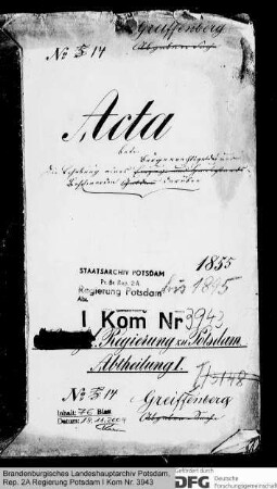 Erhebung eines Bürgerrechtsgeldes in Greiffenberg und Beschwerden darüber