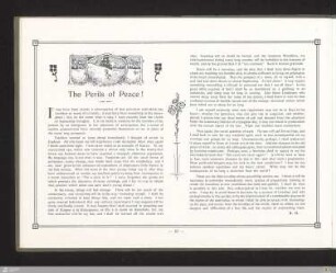 The perils of peace