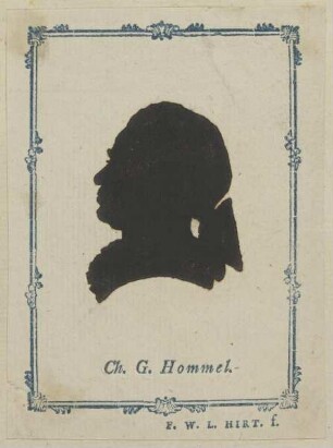 Bildnis des Ch. G. Hommel