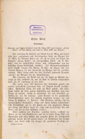 Stanley's Briefe über Emin Pascha's Befreiung : Mit Stanley's Genehmigung veröff. Hrsg. v. J[ohn] Scott Keltie. Autor. dt. Übers. v. H. v. Wobeser. Mit 1 Übersichtskt. [Eduard Schnitzer]