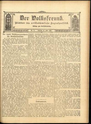 Ausgabe vom Sonntag, den 28. Juni 1908.