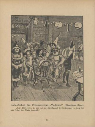 Maskenball des Gesangvereins "Hoffnung" (Gemischter Chor)