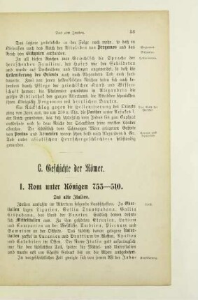 I. Rom unter Königen 753 - 510