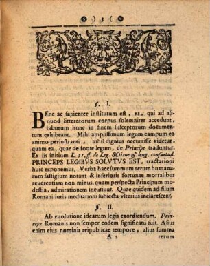 Dissertatio Ivridica De Principe Legibvs Solvto