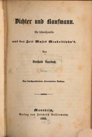 Dichter und Kaufmann