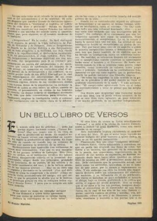 Un bello libro de versos
