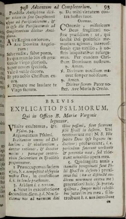 Brevis Explicatio Psalmorum, ...