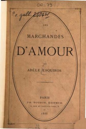 Les marchandes d'amour