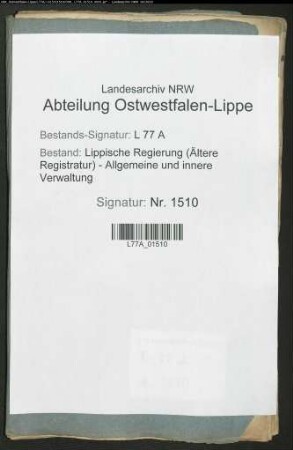 Anstellung des Regierungsdirektors Friedrich Wilhelm Helwing