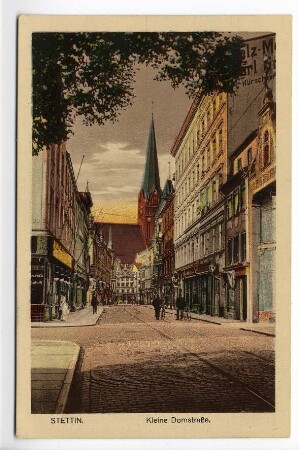 Stettin. Kleine Domstraße.
