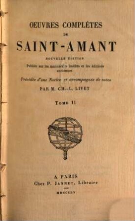 Oeuvres complètes de Saint-Amant, II