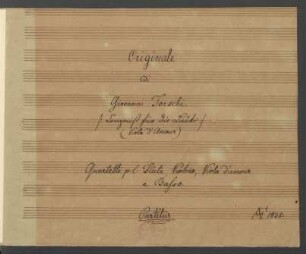 Quartette (instr.); fl, vl, vla, b; D-Dur; LeeT IV:11