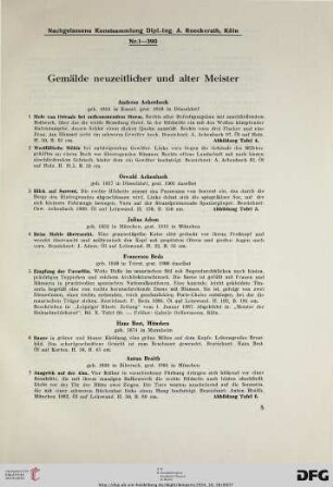Nachgelassene Kunstsammlung Dipl.-Ing. A. Roeckerath, Köln (Nr. 1-390)