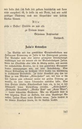 Julia's Erwachen