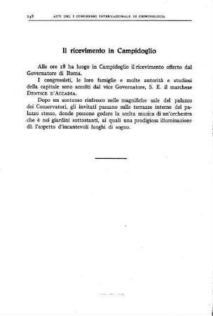 248, Il ricevimento in Campidoglio