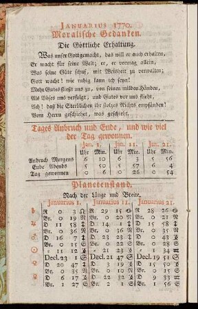 Januarius 1770. - December 1770.
