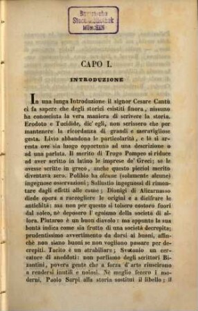 Sulla storia universale di Ces. Cantù studi critici di A. Bianchi-Giovini, 1