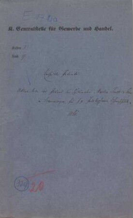 Patent des Schildmalers Martin Jauch und Söhne in Schwenningen für sogenannte Petalophanin-Uhrenschilde