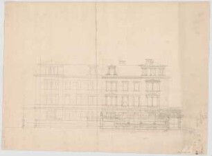 Thiersch, August ; München, Heßstr.; Privathaus - Ansicht