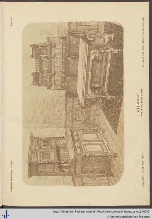 Blatt 102. Eßzimmer (Vergl. Bl. 103, 104, 105 und 106).