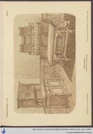 Blatt 102. Eßzimmer (Vergl. Bl. 103, 104, 105 und 106).