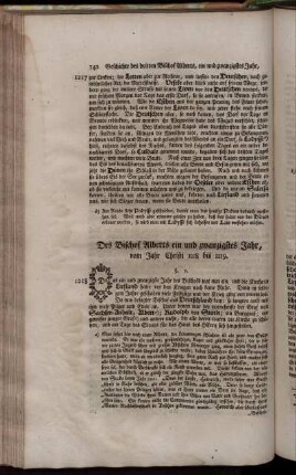 Des Bischof Alberts ein und zwanzigstes Jahr, vom Jahr Christi 1218 bis 1219.