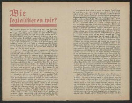 Hermann Kranold, "Sozialisierung: Warum, was, wie, wann ?" Werbedienst der deutschen sozialistischen Republik, Nr. 69