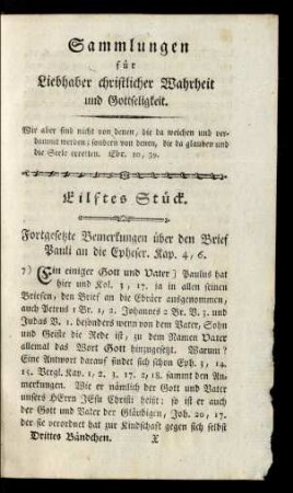 Eilftes Stück