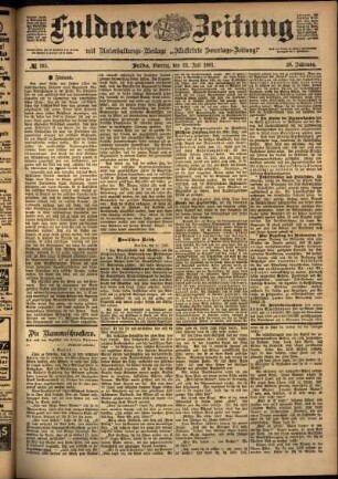 Ausgabe vom Montag, den 22. Juli 1901.