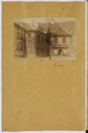 Buchhandlung- und Druckerei, Amberg: Ansicht (aus: Skizzen- und Fotoalbum 15)