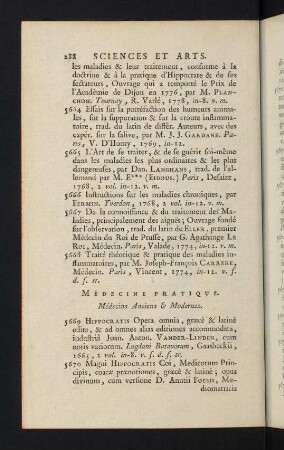 288-345, Médecine Pratique