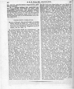Baden, G. F.: Den protestantiske (saa kaldte) Kirkes Forhold til Staten, isœr med Hensyn til den danske Stat. Odense: Hempel 1828