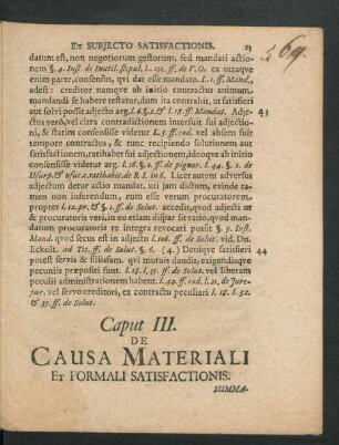 Caput III. De Causa Materiali Et Formali Satisfactionis.