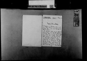 Friedrich Nieser, Berlin, an Heinrich von und zu Bodman: Geschäftsordnungsdebatte im Reichstag, 14.12.1909.