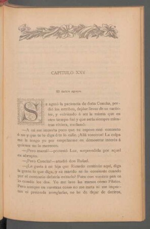 Capítulo XXV - El único apoyo