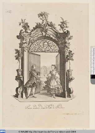 Facon moderne d`une Porte de Jardin