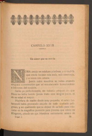 Capítulo XVII - Un amor que se revela
