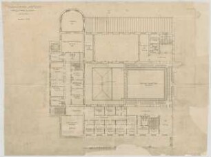 Thiersch, Friedrich von; Wiesbaden; Kurhaus - Nordflügel (Grundriss 1. OG)
