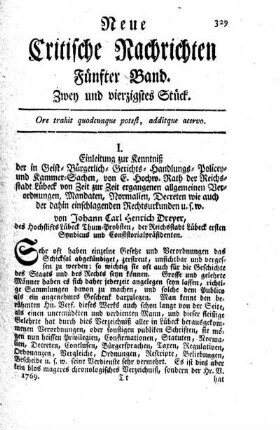 Zwey und vierzigstes Stück.
