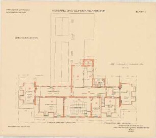Hörsaal- und Seminargebäude der Universität Göttingen: Blatt 5, Dachgeschoß