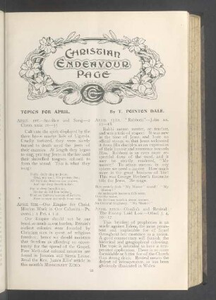 Christian endeavour page