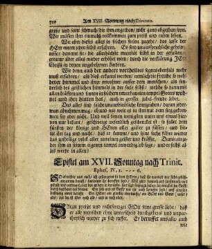Epistel am XVII. Sonntag nach Trinit. - Epistel am XXIV. Sonnt. nach Trinit.