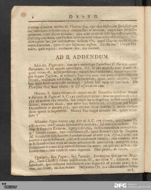 AD II. Addendum.