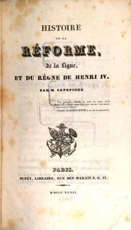 Histoire de la réforme, de la ligue, et du règne de Henri IV., 5