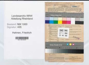 Entnazifizierung Friedrich Hahnen, geb. 18.01.1922 ()