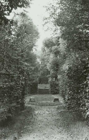 Barockgarten Großsedlitz, Gang zwischen Bosketten im östlichen Teil
