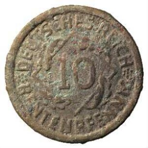 Fundmünze, 10 Rentenpfennig, 1923 - 1924