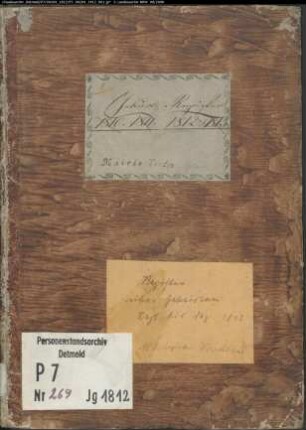 Zivilstandsregister von Vreden (G 1812 , Band 2). (Gemeinde: Vreden, Kreis Ahaus)