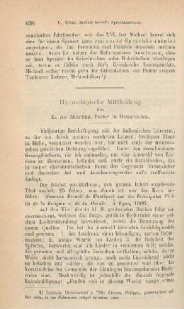 638-640 Hymnologische Mittheilung